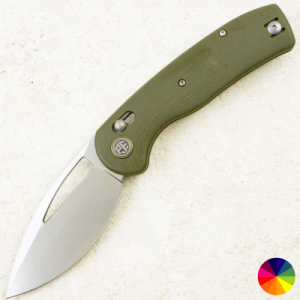 Нож Petrified Fish Viper, Stonewashed, K110, G10 Green Handle, PFP13GRW